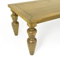 Mesa de Jantar Flower - Madeira Maciça 3,20m com Pés Torneados