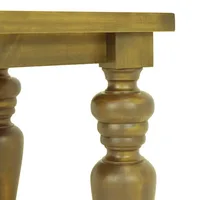 Mesa de Jantar Flower - Madeira Maciça 3,20m com Pés Torneados