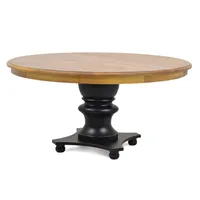 Mesa Redonda de Jantar Filomena - Base Torneado
