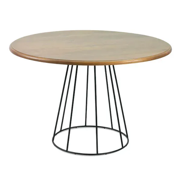 Mesa Redonda de Jantar 120cm Armação - Base de Ferro