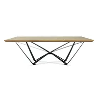 Mesa de Jantar Angra - Madeira Maciça com Pés Ferro