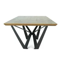 Mesa de Jantar Angra - Madeira Maciça com Pés Ferro
