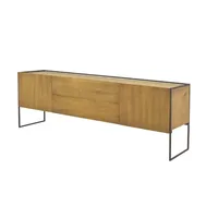 Buffet 2 Portas 2 Gavetas Lumber - Madeira Maciça e Ferro