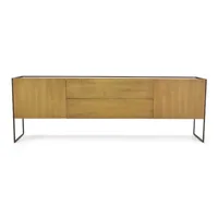 Buffet 2 Portas 2 Gavetas Lumber - Madeira Maciça e Ferro