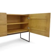 Buffet 2 Portas 2 Gavetas Lumber - Madeira Maciça e Ferro
