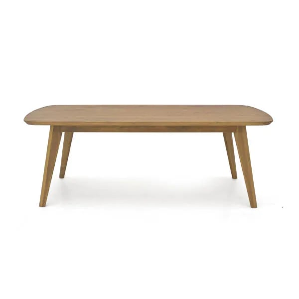 Mesa de Jantar Alpina - Madeira Maciça Tampo Arredondado