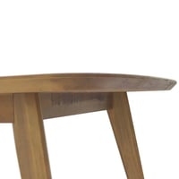 Mesa de Jantar Alpina - Madeira Maciça Tampo Arredondado
