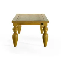 Mesa de Jantar Flower - Madeira Maciça com Pés Torneados