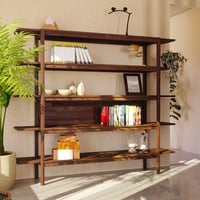 Estante 4 Prateleiras Legno - Madeira Maciça