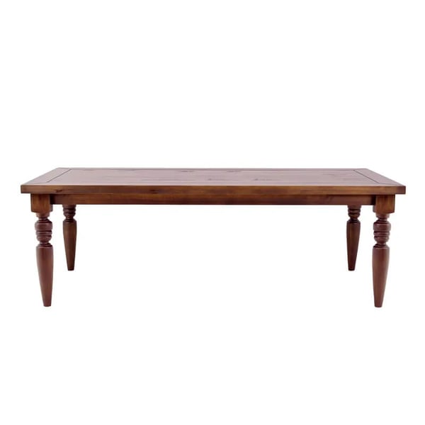 Mesa de Jantar Flora - Madeira Maciça com Pés Torneados
