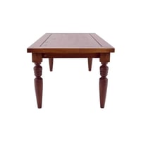Mesa de Jantar Flora - Madeira Maciça com Pés Torneados