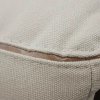 Puff com Almofada Removível Elisa - Madeira Maciça