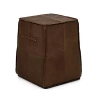 Puff de Couro Legítimo Dallas