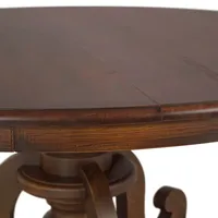 Mesa Redonda de Jantar Phil - Base Torneado Pés Curvados