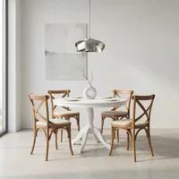 Mesa borah branca com paris