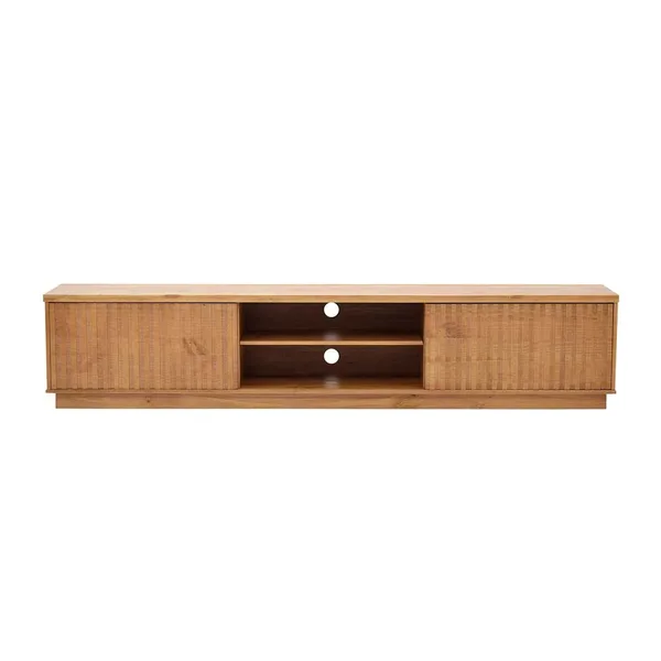 Rack River TV de Madeira Maciça 190cm com Portas de Correr